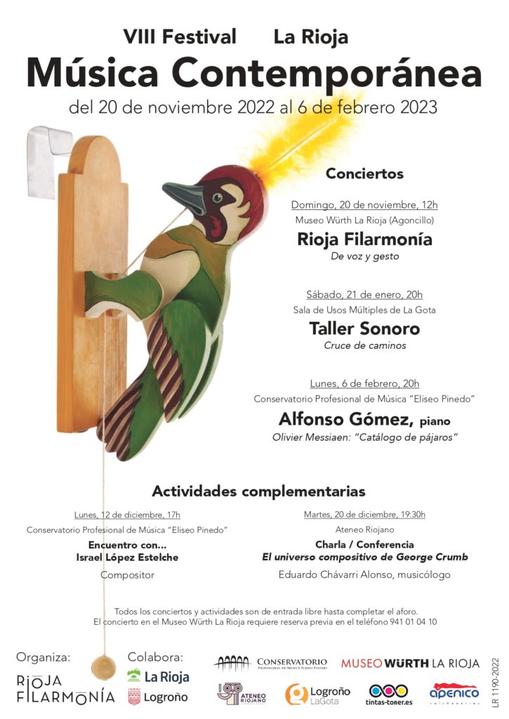 Conferencia en VIII Festival de Música Contemporánea de La Rioja